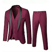 cheap Men's 1920s Costumes-Retro Vintage Rococo Baroque Suits &amp; Blazers Gentleman Fancy Dress Men's Masquerade Party / Evening Bachelorette Party Adults' Coat Pants