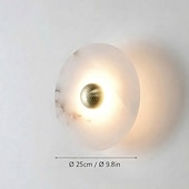 economico Lampade LED da parete-Lampada da parete a led in marmo 15/20/25/30/35 cm design minimalista per montaggio a parete apparecchio di illuminazione luci per interni per soggiorno camera da letto 110-240 v