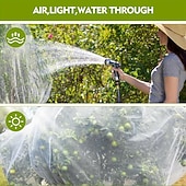 cheap Outdoor Recreation-Fruit tree protective net bag, bird-proof net cover, protects apple trees and blueberry bushes from birds, pests, deer, and cicadas, featuring a zipper and drawstring design (optional sizes)
