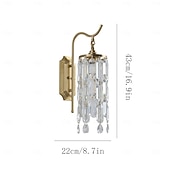 ieftine Aplici de Interior-Aplice de perete de interior, aplice aurie cu 1 lumină, corpuri de iluminat moderne de perete, aplice de perete în stil rustic cu abajur din sticlă transparentă, aplice pentru living, dormitor, scară,