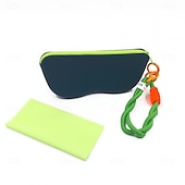 cheap Storage &amp; Organization-Portable Silicone Eyeglass Case Sunglasses Protective Pouch, Waterproof Glasses Storage Bag, Hard Coin Purse for Women and Girls, Travel Eyewear Holder, Sunglasses Wallet
