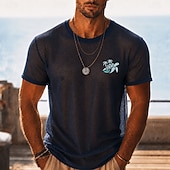 abordables T-shirts tropicaux de vacances-Camiseta de malla transparente para hombre, camisa de playa translúcida, top de verano para discoteca para hombre