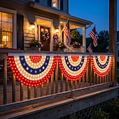  LED podsvícený vlastenecký banner s vlajkou USA, skládaná fanouškovská vlajka k 250. výročí založení, 3x6 stop