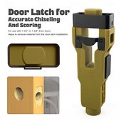 cheap Hand Tools-Door Latch Mortise Tool, Precision Scoring and Chiseling Door Latch Installation Kit Fits for 1-3/8' or 1-3/4' Thick Wooden Door, Door Latch Tool for Clean, Precise Professional Installation