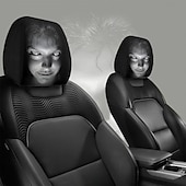  Conjunto de 2/4 capas engraçadas e assustadoras para encosto de cabeça de carro, com design de rosto horripilante. Ideal para pegadinhas nos bancos dianteiros, Halloween ou como presente de