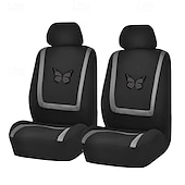 baratos Capas para bancos de automóveis-4PCS Cobertura de Cadeira Automotiva para Bancos dianteiros Prevenir Manchas para Carro de passeio / SUV / Carro