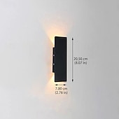 cheap Outdoor Wall Lights-Outdoor Modern Nordic Style Outdoor Wall Lights Living Room Outdoor Aluminum Wall Light IP54 110-120V 220-240V 18 W