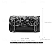cheap Accessories and More-Western Retro Vintage Punk &amp; Gothic Fork Bag Motorcycle Bag Riders Skull Western Revival Fancy Dress Unisex Halloween Carnival Adults Fork Bag