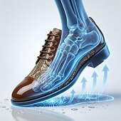 abordables Zapatos Declaración-Zapatos Oxford marrones con estampado paisley para hombre, zapatos de vestir con cordones, puntera brillante, calzado elegante para bodas, banquetes, fiestas y ocasiones especiales.