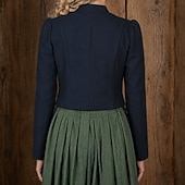 economico Donne-Oktoberfest Giacca Blazer tradizionale Cameriera Bavarese Tedesco Prati Per donna Carnevale Festa della birra Panno in stile tradizionale Top
