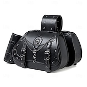 cheap Accessories and More-Western Retro Vintage Punk &amp; Gothic Saddlebags Motorcycle Bag Side Bags Riders Skull Western Revival Fancy Dress Unisex Halloween Carnival Saddlebags