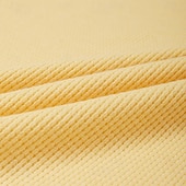 baratos Polo Clássico Masculino-Homens Camisas Polo Waffle Textura Casual Feriado Lapela Manga Curta Moda Básico Tecido Botões Macia Verão Primavera Amarelo Camisas Polo Waffle