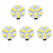 economico Luci LED bi-pin-lampadine a led g4 dc 12v dimmerabili 1w/1.5w/2w/3w, equivalenti alogene 10w-30w, bianco caldo 3000k/luce diurna 6000k, angolo del fascio 180° (5 pezzi)