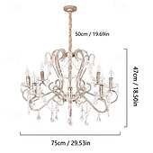 abordables Diseño de vela-candelabros de cristal elegantes candelabros de cristal modernos candelabros colgantes lámpara de techo lámpara de isla