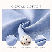 cheap Men's Oxford Shirts-Men's Shirt Dress Shirt Oxford Shirt Button Up Shirt Plain Casual Daily Navy Blue Purple Orange khaki Long Sleeve Turndown Summer Spring Clothing Apparel