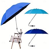 cheap Outdoor Recreation-Chair Beach Umbrella with Clamp,  Adjustable Umbrella, Suitable for Chairs, UPF50 Outdoor Patio Umbrella, Suitable for Beach Chairs, Patio Chairs, Wheelchairs, Camping Chairs, Golf Cart Umbrella