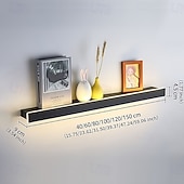 preiswerte Indoor-Wandleuchten-LED-Wandleuchte, warmweiß, Regal, Wandhalterung, Leuchte, rechteckige Innenregale, Wandleuchten, elegantes mattiertes Acryl, rostfrei, 85–265 V