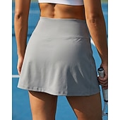 economico Gonne e Skorts da Donna-Per donna Tinta unita Gonna casual Gonne da tennis con pantaloncini Gonna sportiva Tasca Elastico in vita Stratificato Leggero Elastico Traspirante Tennis Golf Corsa Pantaloncini Gonna Blu marino