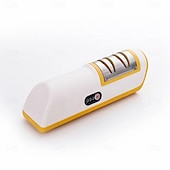 お買い得  キッチン用品＆小物-キッチン用電動ナイフ研ぎ器 多機能自動プロ仕様 4段階ギア電動ナイフ研ぎ器 キッチンアクセサリー 高速研ぎ石 家庭用キッチン 全自動ナイフ研ぎ機