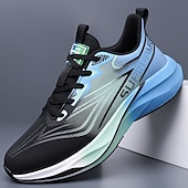 baratos Tênis de Corrida Masculinos-Tênis de corrida masculino preto e laranja - calçado esportivo leve e respirável - tênis esportivo com amortecimento para homens, ideal para corrida, treinos na academia, caminhada e atividades físicas ao ar livre.