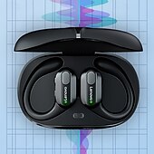 halpa TWS Todelliset langattomat kuulokkeet-Lenovo ThinkPlus langattomat urheilunappikuulokkeet, Bluetooth 5.3 -kuulokkeet korvakoukuilla, TWS-kuulokkeet LED-digitaalisella akkunäytöllä, sisäänrakennettu mikrofoni, hikoilunkestävät