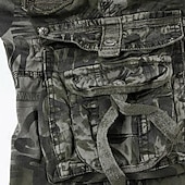 cheap Men's Graphic Cargo Shorts-Men's Tactical Shorts Cargo Shorts Camo Shorts Shorts Buttons Multi Pocket Camo Camouflage Wearable Knee Length Outdoor Daily Camping &amp; Hiking Fashion Classic Camouflage Blue Camouflage Gray