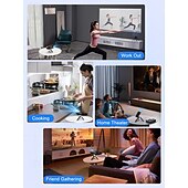Недорогие Проекторы-Умный мини-проектор DLP с Wi-Fi 5G и Bluetooth, портативный карманный проектор с поддержкой декодирования 4K, коррекцией трапецеидальных искажений, ручной фокусировкой, сенсорным управлением, проектор