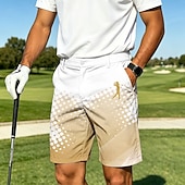 levne Tiskované šortky-Pánské Geometrický Puntíky Abstraktní umění Bermudské kraťasy Neformální šortky Golfové šortky Středně vysoký pas Obchodní příležitostné Práce Golf Plážová dovolená Šortky s plochým předním dílem a 4