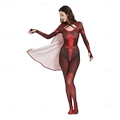 baratos Trajes para casais e grupos-Anti-herói Super-vilão Super heroi Fantasia fantasia Fatos de Corpo Patriótico for Unisexo Crianças Adulto Dia Das Bruxas Carnaval Espetáculo Comic Con