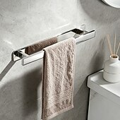 cheap Towel Bars-Towel Bar New Design / Self-adhesive / Creative Contemporary / Modern Stainless Steel + A Grade ABS / Stainless Steel 1PC - Bathroom Single / 1-Towel Bar Wall Mounted