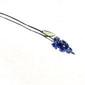 ieftine Flori Artificiale-floare din sticlă pentru luna nașterii, cadou floral din sticlă suflată manual pentru ziua de naștere, Ziua Mamei, iubită, cea mai bună prietenă, soră, bunică – cadou unic pentru ea, femei, set de