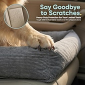 abordables Housse de canapé pour animaux de compagnie-Housse universelle pour siège auto pour chien, compatible avec les sièges avant et arrière, tapis de couchage imperméable et antidérapant pour animaux, coussin confortable et lavable pour chat et