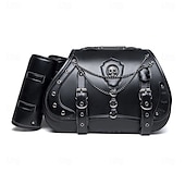 cheap Accessories and More-Western Retro Vintage Punk &amp; Gothic Saddlebags Motorcycle Bag Side Bags Riders Skull Western Revival Fancy Dress Unisex Halloween Carnival Saddlebags