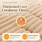 cheap Pet Sofa Cover-Corduroy Sofa Box Cushion Couch Cover For Dogs, Autumn &amp; Winter Plush Seat Pad, Modern Minimalist Non-Slip Leather Sofa Cover, Slipcover Protector