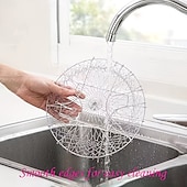ieftine Ustensile Bucătărie &amp; Gadget-uri-1/2 buc strecurătoare pentru prăjit din oțel inoxidabil, coș de prăjit pliabil pentru uz casnic, coș de plasă filtrantă multifuncțională pentru bucătărie
