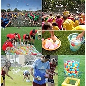 baratos Brinquedos de Verão-Pacote com 2000 balões de água, balões de látex coloridos e biodegradáveis com bicos de recarga para brincadeiras ao ar livre no verão, brinquedos para guerra de água para crianças e adultos,