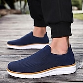 abordables Baskets Décontractées-Baskets basses en maille olive pour homme, légères, respirantes et confortables, idéales pour la marche, au quotidien, en voyage, pour les trajets domicile-travail et les sorties du week-end.