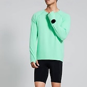 cheap Running Tee &amp; Tank Tops-Men's Solid Colored Running T-Shirt Compression Shirt Casual Polo Shirts Running Shirt Summer Spring Fall Fall / Winter Long Sleeve Quick Dry Lightweight Moisture Wicking Gym Workout Active Training