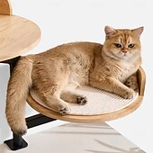 preiswerte Kratzbäume-Höhenverstellbares Katzenbett aus Holz