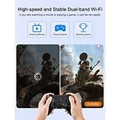 Недорогие Проекторы-Умный мини-проектор DLP с Wi-Fi 5G и Bluetooth, портативный карманный проектор с поддержкой декодирования 4K, коррекцией трапецеидальных искажений, ручной фокусировкой, сенсорным управлением, проектор