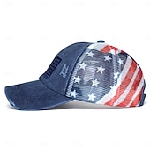 preiswerte U.S. 250. Jahrestag-Bold Freedom Ponytail Cap, patriotische Baseballkappe mit Used-Look und amerikanischer Flagge für Damen, Trucker-Cap aus gewaschener Baumwolle, verstellbarer Sonnenhut mit Klettverschluss zum 250.
