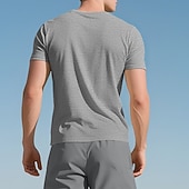economico T-shirt e Canottiere da Corsa-Per uomo Tinta unita T-shirt da corsa Maglia a compressione Maglia atletica Sport in alto Estate Primavera Classico Manica Corta Asciugatura Rapida Leggero Traspirante Allenamento in Palestra