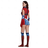 baratos Trajes para casais e grupos-Anti-herói Super-vilão Super heroi Fantasia fantasia Fatos de Corpo Patriótico for Unisexo Crianças Adulto Dia Das Bruxas Carnaval Espetáculo Comic Con