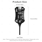 abordables Herramientas de Medición-Probador de inductancia tipo C, probador de bobinas de placa base, detector de inductores de placas de circuitos electrónicos para reparación de componentes de placas base de teléfonos, herramienta de