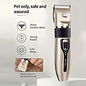 cheap Hair Care-Electric pet grooming scissors, electric pet shaving tools electric razor Hair clippers Nail clippers 4 replaceable guide combs Scratch sharpener Charging cable