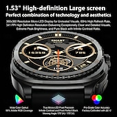 abordables Relojes inteligentes-Reloj inteligente 2 en 1 con auriculares, reloj inteligente con auriculares Bluetooth integrados para música. &amp;Llamadas, monitor de actividad física con pantalla táctil HD para hombres y mujeres,