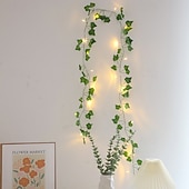 preiswerte Solar Lichterketten-Lichterkette mit Schmetterlings-, Lilien- und Efeumotiven, für drinnen und draußen, geeignet für Wohnzimmer, Schlafzimmer, Terrasse, Garten, Hochzeiten und Partys, batterie-, kabel- oder