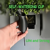 abordables Arrosage et irrigation-Lot de 3 dispositifs d'arrosage automatique imprimés en 3D pour plantes d'intérieur en pot, système d'arrosage lent avec piquets d'irrigation enterrés, réceptacle à humidité du sol en forme de verre à