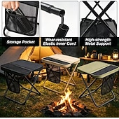 baratos Decoração de pátio-Mochila dobrável com banqueta e bolsos de armazenamento, cadeira portátil e leve para uso externo, ideal para adultos, perfeita para viagens, camping, trilhas, pesca, filas, piqueniques e eventos esportivos.