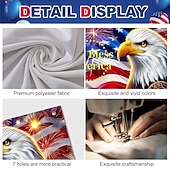 baratos 250º Aniversário-Capa decorativa para porta de garagem comemorativa do 250º aniversário - águia-careca patriótica e bandeira americana, banner para o 4 de julho - capa para porta de garagem para decoração da festa do Dia da Independência de 2026, 2,4 x 2,1 m